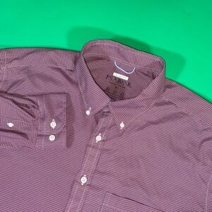 JOS.A.BANK‎ Tailored Fit Dress Shirt Button Down Plaid XL